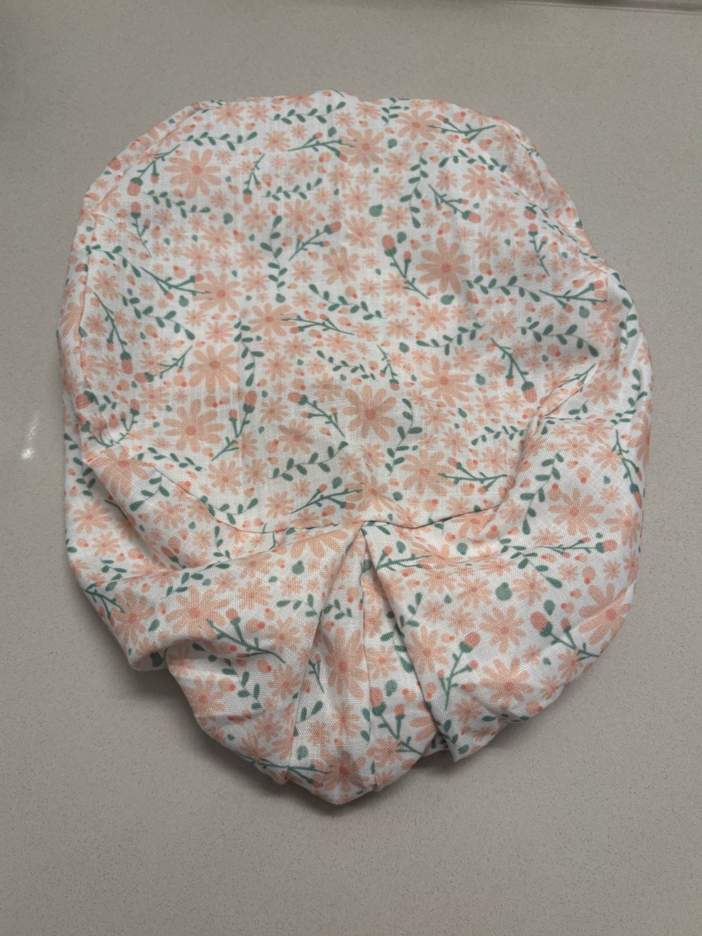 NEW Peachy floral scrub caps Euro style